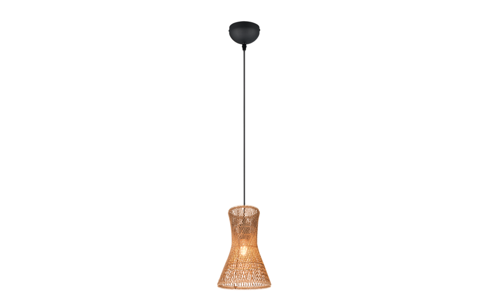 Trio Lighting Trio BIJOU hanglamp | E27 Fitting | mat zwart met bruin | Ø 20 cm | IP20 | excl. 1x E27 | max. 10W Trio Lighting Trio BIJOU hanglamp | E27 Fitting | mat zwart met bruin | Ø 20 cm | IP20 | excl. 1x E27 | max. 10W