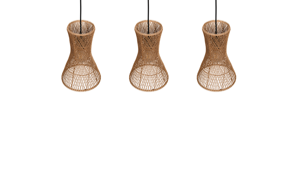 Trio Lighting Trio BIJOU hanglamp | E27 Fitting | mat zwart met bruin | 75 x 20 cm | IP20 | excl. 3x E27 | max. 10W Trio Lighting Trio BIJOU hanglamp | E27 Fitting | mat zwart met bruin | 75 x 20 cm | IP20 | excl. 3x E27 | max. 10W