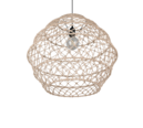 Trio Lighting Trio HIVE hanglamp | E27 Fitting | mat zwart met natuurlijke afwerking | Ø 60 cm | IP20 | excl. 1x E27 | max. 60W