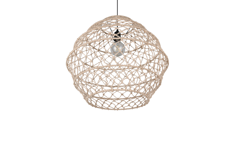 Trio Lighting Trio HIVE hanglamp | E27 Fitting | mat zwart met natuurlijke afwerking | Ø 60 cm | IP20 | excl. 1x E27 | max. 60W Trio Lighting Trio HIVE hanglamp | E27 Fitting | mat zwart met natuurlijke afwerking | Ø 60 cm | IP20 | excl. 1x E27 | max. 60W