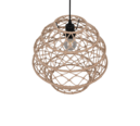 Trio Lighting Trio HIVE hanglamp | E27 Fitting | mat zwart met natuurlijke afwerking | Ø 38,5 cm | IP20 | excl. 1x E27 | max. 10W