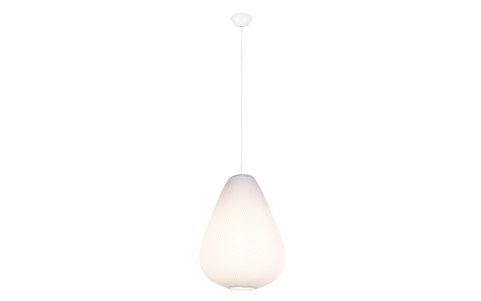 Trio Lighting Trio JANINE hanglamp | E27 Fitting | wit | Ø 35 cm | IP20 | excl. 1x E27 | max. 40W Trio Lighting Trio JANINE hanglamp | E27 Fitting | wit | Ø 35 cm | IP20 | excl. 1x E27 | max. 40W