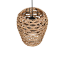 Trio Lighting Trio JEAN hanglamp | E27 Fitting | mat zwart met natuurlijke afwerking | Ø 29 cm | IP20 | excl. 1x E27 | max. 10W