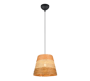 Trio Lighting Trio JOELINE hanglamp | E27 Fitting | mat zwart met bruin | Ø 30 cm | IP20 | excl. 1x E27 | max. 10W
