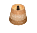 Trio Lighting Trio JOELINE hanglamp | E27 Fitting | mat zwart met bruin | Ø 30 cm | IP20 | excl. 1x E27 | max. 10W