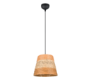 Trio Lighting Trio JOELINE hanglamp | E27 Fitting | mat zwart met bruin | Ø 30 cm | IP20 | excl. 1x E27 | max. 10W
