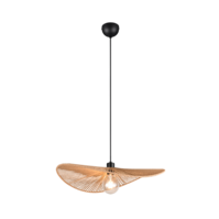 Trio LAURINE hanglamp | mat zwart/bruin | IP20 | E27 | Ø 58 cm Trio LAURINE hanglamp | mat zwart/bruin | IP20 | E27 | Ø 58 cm