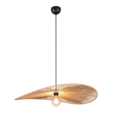 Trio Lighting Trio LAURINE hanglamp | E27 Fitting | mat zwart met bruin | Ø 78 cm | IP20 | excl. 1x E27 | max. 40W
