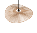 Trio Lighting Trio LAURINE hanglamp | E27 Fitting | mat zwart met bruin | Ø 78 cm | IP20 | excl. 1x E27 | max. 40W