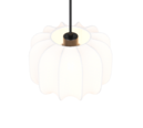 Trio Lighting Trio MADLEINE hanglamp | E27 Fitting | mat zwart met wit | Ø 25 cm | IP20 | excl. 1x E27 | max. 10W