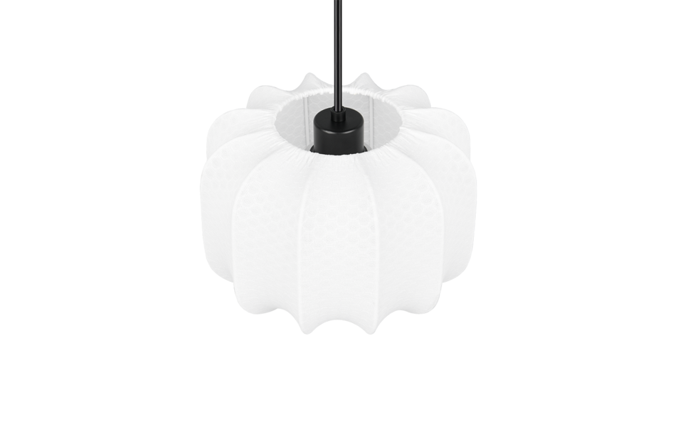 Trio Lighting Trio MADLEINE hanglamp | E27 Fitting | mat zwart met wit | Ø 25 cm | IP20 | excl. 1x E27 | max. 10W