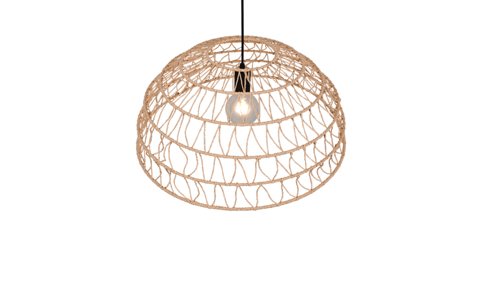 Trio Lighting Trio PAULETTE hanglamp | E27 Fitting | mat zwart met bruin | Ø 60 cm | IP20 | excl. 1x E27 | max. 40W Trio Lighting Trio PAULETTE hanglamp | E27 Fitting | mat zwart met bruin | Ø 60 cm | IP20 | excl. 1x E27 | max. 40W