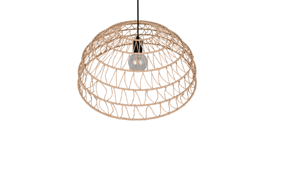 Trio Lighting Trio PAULETTE hanglamp | E27 Fitting | mat zwart met bruin | Ø 60 cm | IP20 | excl. 1x E27 | max. 40W Trio Lighting Trio PAULETTE hanglamp | E27 Fitting | mat zwart met bruin | Ø 60 cm | IP20 | excl. 1x E27 | max. 40W