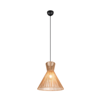 Trio ROSALIE hanglamp | mat zwart met bruin | IP20 | E27 Fitting Trio ROSALIE hanglamp | mat zwart met bruin | IP20 | E27 Fitting