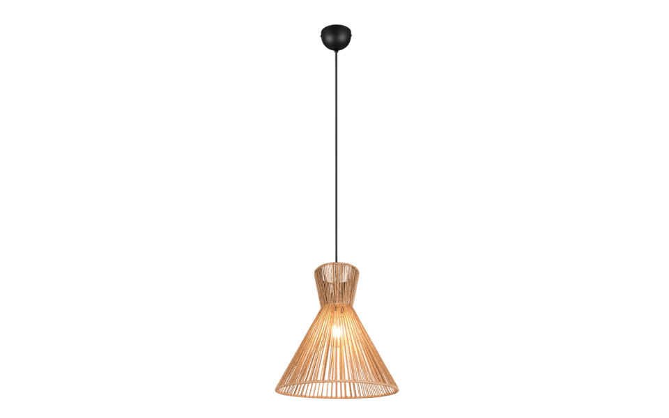 Trio Lighting Trio ROSALIE hanglamp | E27 Fitting | mat zwart met bruin | Ø 35 cm | IP20 | excl. 1x E27 | max. 28W Trio Lighting Trio ROSALIE hanglamp | E27 Fitting | mat zwart met bruin | Ø 35 cm | IP20 | excl. 1x E27 | max. 28W