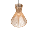 Trio Lighting Trio ROSALIE hanglamp | E27 Fitting | mat zwart met bruin | Ø 35 cm | IP20 | excl. 1x E27 | max. 28W