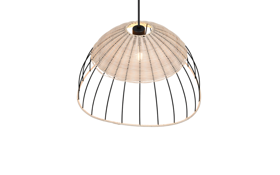 Trio Lighting Trio SANDRINE pendant light | 1x E27 max 40W | black | Ø 48 cm | IP20 | 150 cm Trio Lighting Trio SANDRINE pendant light | 1x E27 max 40W | black | Ø 48 cm | IP20 | 150 cm