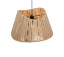 Trio Lighting Trio VALERIE hanglamp | E27 Fitting | mat zwart met natuurlijke afwerking | Ø 52 cm | IP20 | excl. 1x E27 | max. 40W