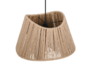 Trio Lighting Trio VALERIE hanglamp | E27 Fitting | mat zwart met natuurlijke afwerking | Ø 52 cm | IP20 | excl. 1x E27 | max. 40W
