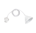 Trio Lighting Trio SALA pendant light | 1x E27 max 40W | white | Ø 13 cm | IP20 | 200 cm
