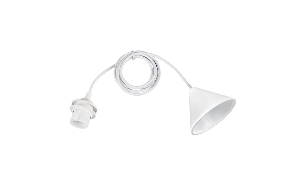 Trio Lighting Trio SALA hanglamp | E27 Fitting | wit | Ø 6,5 cm | IP20 | excl. 1x E27 | max. 28W