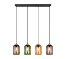 Trio Lighting Trio CORK pendant light | 4x E27 max 40W | IP20 | 150 cm