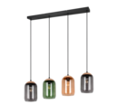 Trio Lighting Trio CORK pendant light | 4x E27 max 40W | IP20 | 150 cm