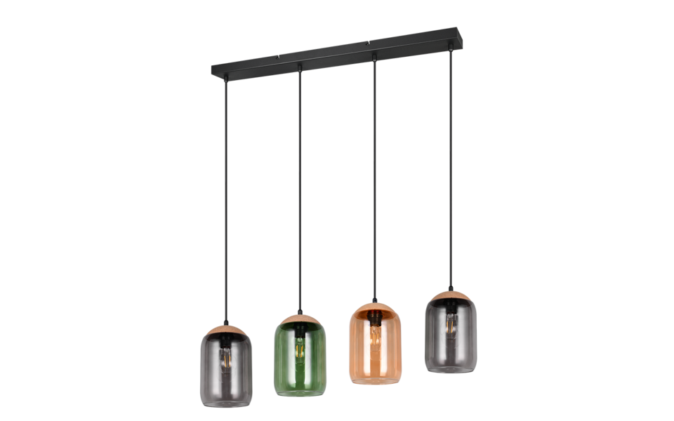 Trio Lighting Trio CORK pendant light | 4x E27 max 40W | IP20 | 150 cm Trio Lighting Trio CORK pendant light | 4x E27 max 40W | IP20 | 150 cm