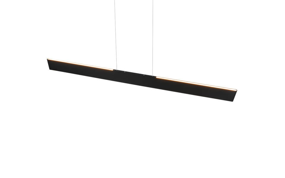 Trio Lighting Trio GALWAY hanglamp | LED | mat zwart | 150 x 8,5 cm | IP20 | 1x 35W | 4200 lm | 2700-6000K
