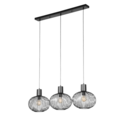 Trio Lighting Trio GILA hanglamp | E27 Fitting | mat zwart | 120 x 33 cm | IP20 | excl. 3x E27 | max. 10W