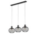Trio Lighting Trio GILA hanglamp | E27 Fitting | mat zwart | 120 x 33 cm | IP20 | excl. 3x E27 | max. 10W