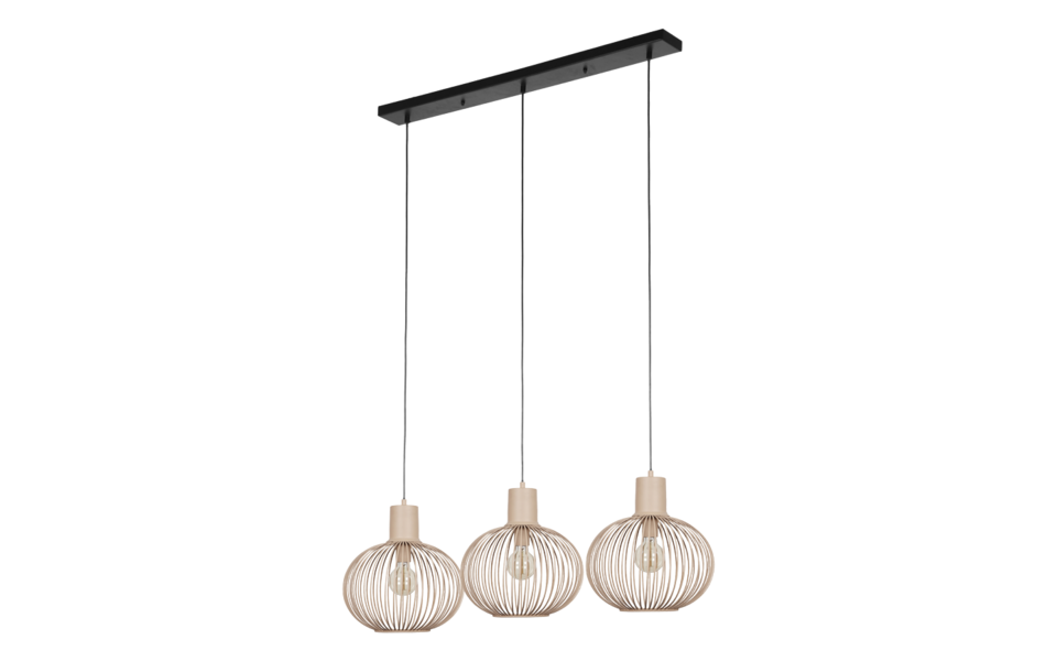 Trio Lighting Trio GILA pendant light | 3x E27 max 40W | IP20 | 150 cm