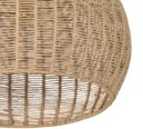 Trio Lighting Trio JANNE hanglamp | E27 Fitting | mat zwart met natuurlijke afwerking | Ø 54 cm | IP20 | excl. 1x E27 | max. 10W
