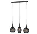 Trio Lighting Trio SORAYA pendant light | 3x E27 max 40W | black | IP20 | 150 cm