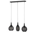 Trio Lighting Trio SORAYA pendant light | 3x E27 max 40W | black | IP20 | 150 cm