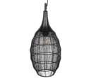 Trio Lighting Trio SORAYA pendant light | 1x E27 max 40W | black | Ø 26 cm | IP20 | 150 cm