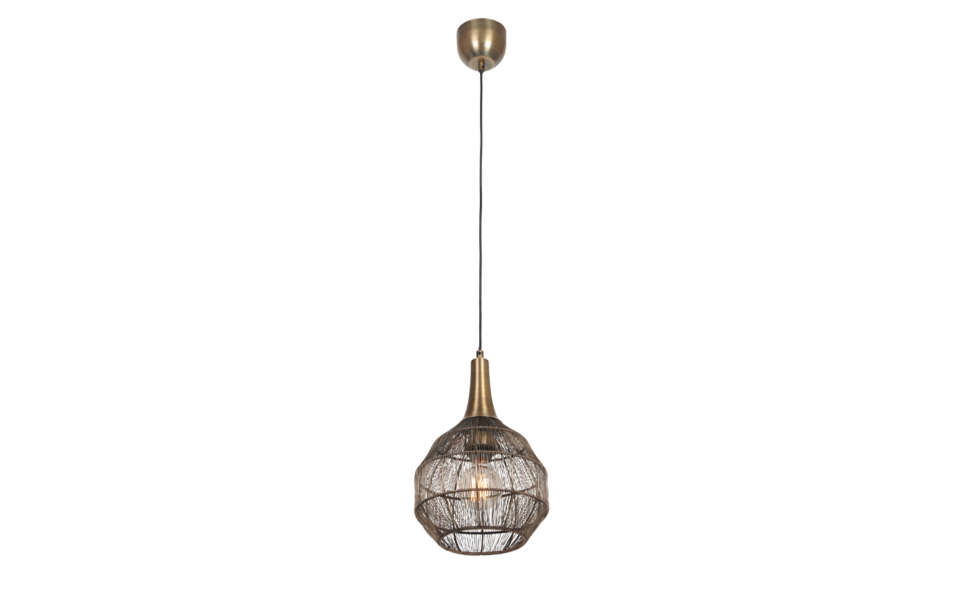 Trio Lighting Trio SORAYA hanglamp | E27 Fitting | oud brons | Ø 26 cm | IP20 | excl. 1x E27 | max. 10W