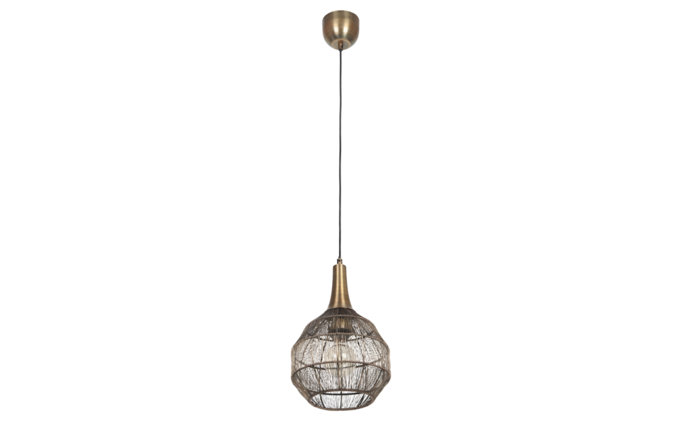 Trio Lighting Trio SORAYA hanglamp | E27 Fitting | oud brons | Ø 26 cm | IP20 | excl. 1x E27 | max. 10W