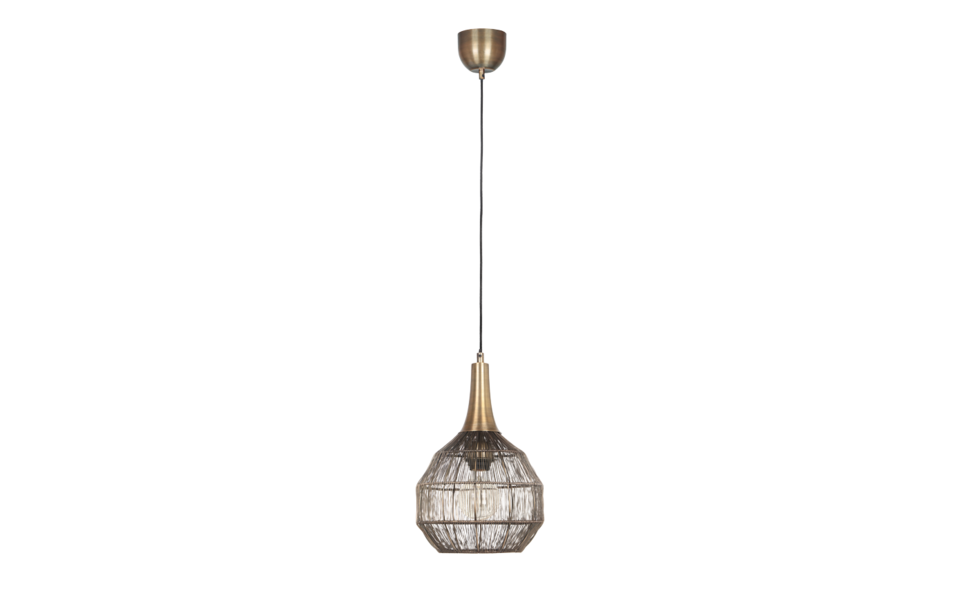 Trio Lighting Trio SORAYA hanglamp | E27 Fitting | oud brons | Ø 26 cm | IP20 | excl. 1x E27 | max. 10W