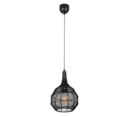 Trio Lighting Trio SORAYA pendant light | 1x E27 max 40W | black | Ø 26 cm | IP20 | 150 cm