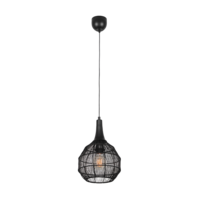 Trio SORAYA pendant light | E27 | black | Ø 26 cm | IP20
