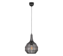 Trio Lighting Trio SORAYA pendant light | 1x E27 max 40W | black | Ø 26 cm | IP20 | 150 cm