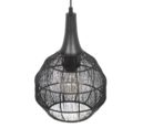 Trio Lighting Trio SORAYA hanglamp | E27 Fitting | mat zwart | Ø 26 cm | IP20 | excl. 1x E27 | max. 10W