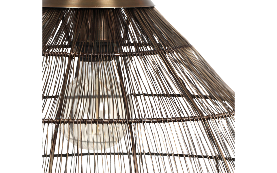 Trio Lighting Trio SORAYA hanglamp | E27 Fitting | oud brons | Ø 42 cm | IP20 | excl. 1x E27 | max. 10W
