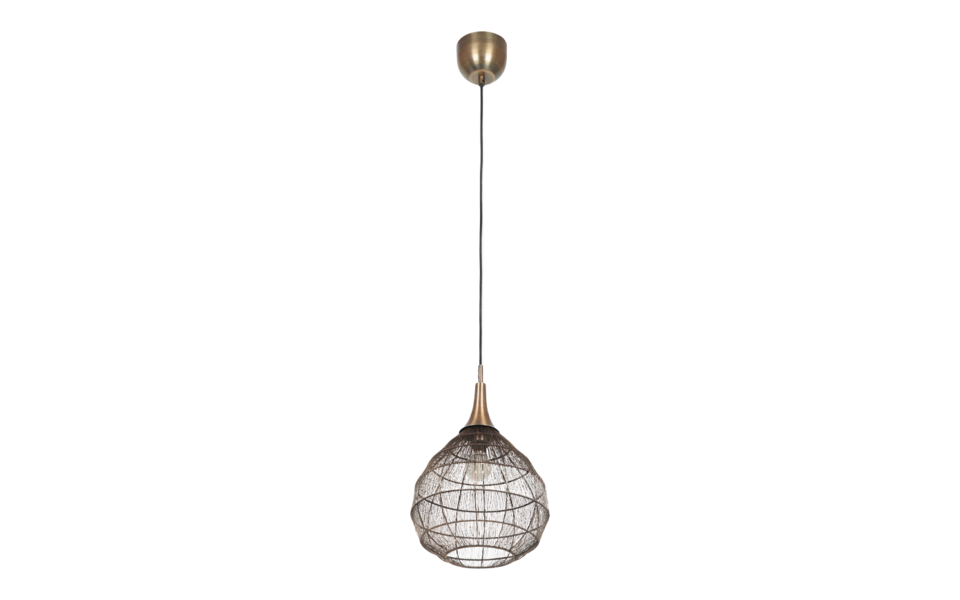 Trio Lighting Trio SORAYA hanglamp | E27 Fitting | oud brons | Ø 42 cm | IP20 | excl. 1x E27 | max. 10W