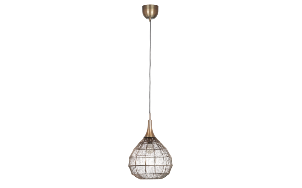 Trio Lighting Trio SORAYA hanglamp | E27 Fitting | oud brons | Ø 42 cm | IP20 | excl. 1x E27 | max. 10W