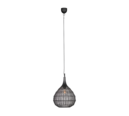 Trio Lighting Trio SORAYA pendant light | 1x E27 max 40W | black | Ø 42 cm | IP20 | 150 cm