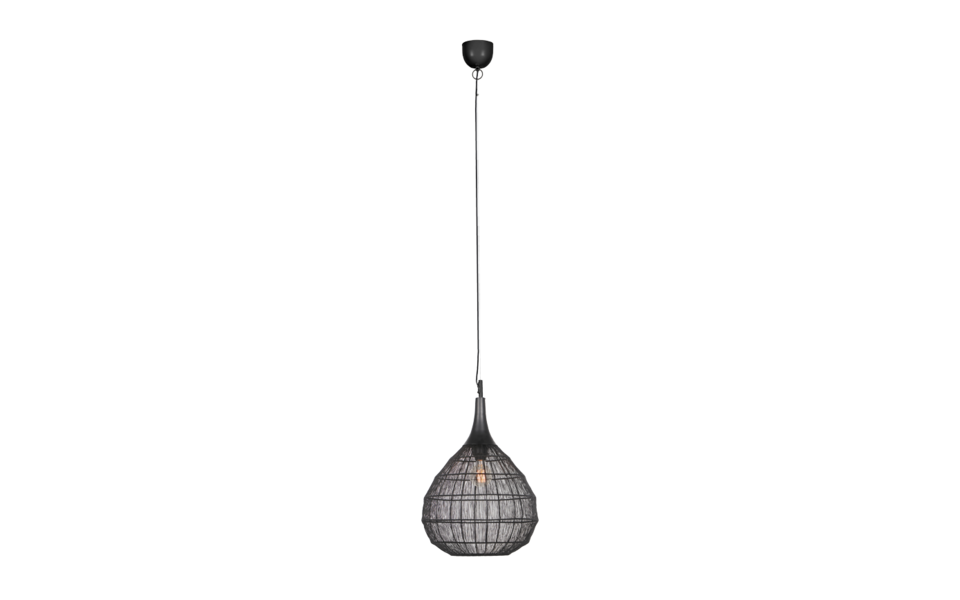 Trio Lighting Trio SORAYA hanglamp | E27 Fitting | mat zwart | Ø 42 cm | IP20 | excl. 1x E27 | max. 10W