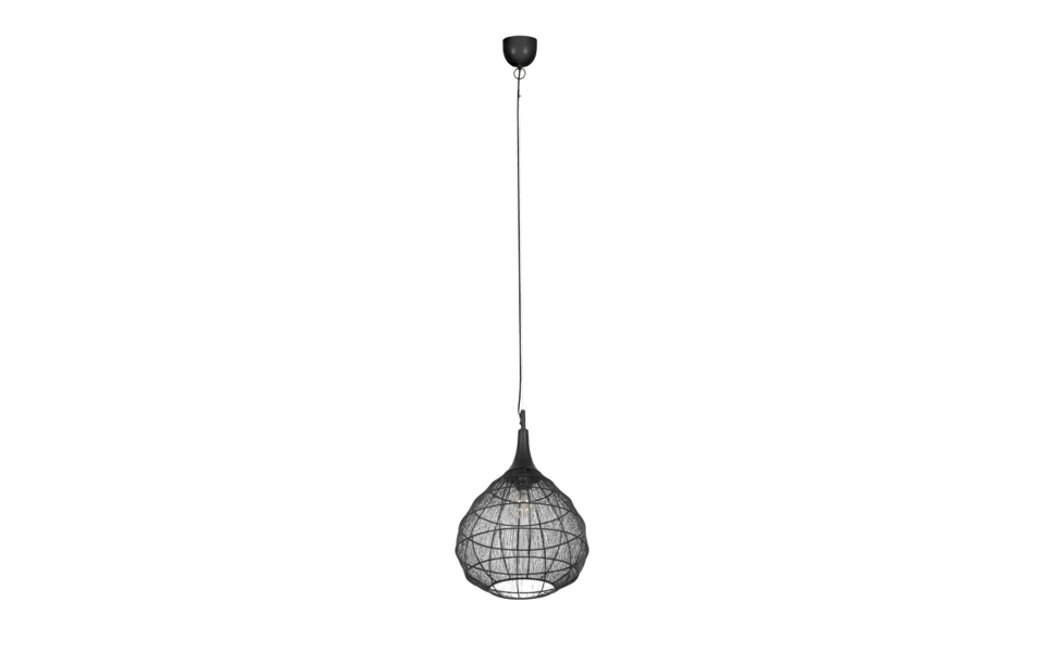 Trio Lighting Trio SORAYA hanglamp | E27 Fitting | mat zwart | Ø 42 cm | IP20 | excl. 1x E27 | max. 10W