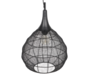 Trio Lighting Trio SORAYA hanglamp | E27 Fitting | mat zwart | Ø 42 cm | IP20 | excl. 1x E27 | max. 10W